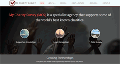 Desktop Screenshot of mycharitysurvey.com